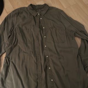 Army Green Button Down